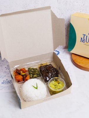 Nasi Box Rendang Sapi
